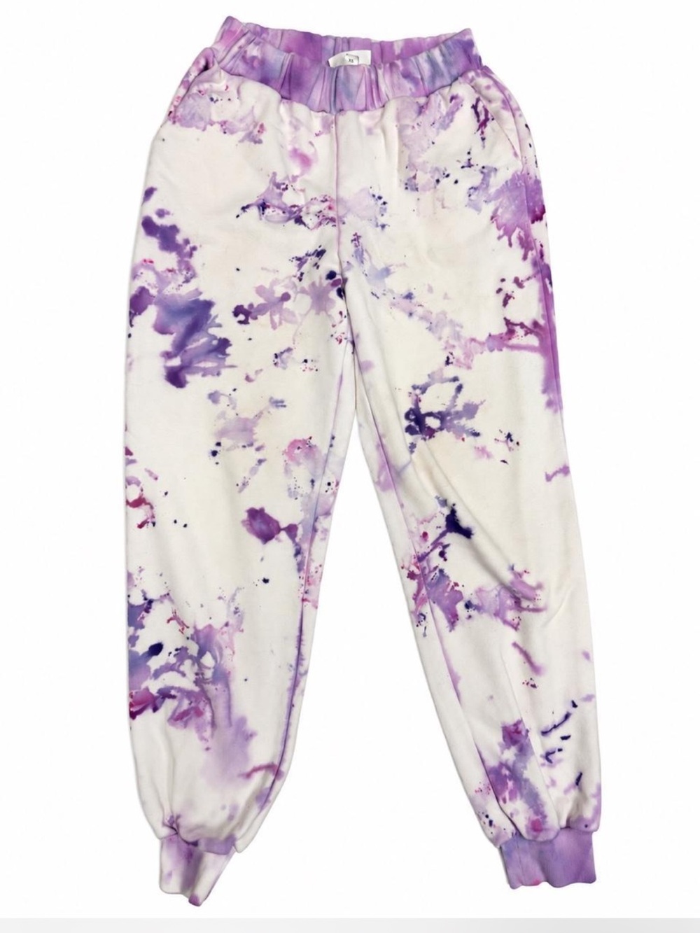 Purple Tie-Dye Jogger Pants